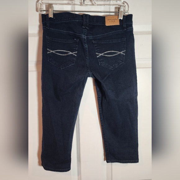 Abercrombie & Fitch Perfect Stretch Dark Blue Capri Jeans Size 2 (17in Inseam) - Picture 7 of 7